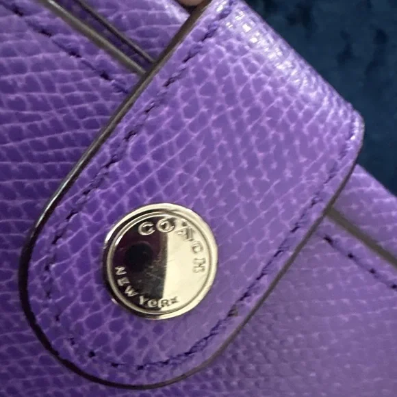 Coach Purple Wristlet Clutch - Picture 3 of 3
